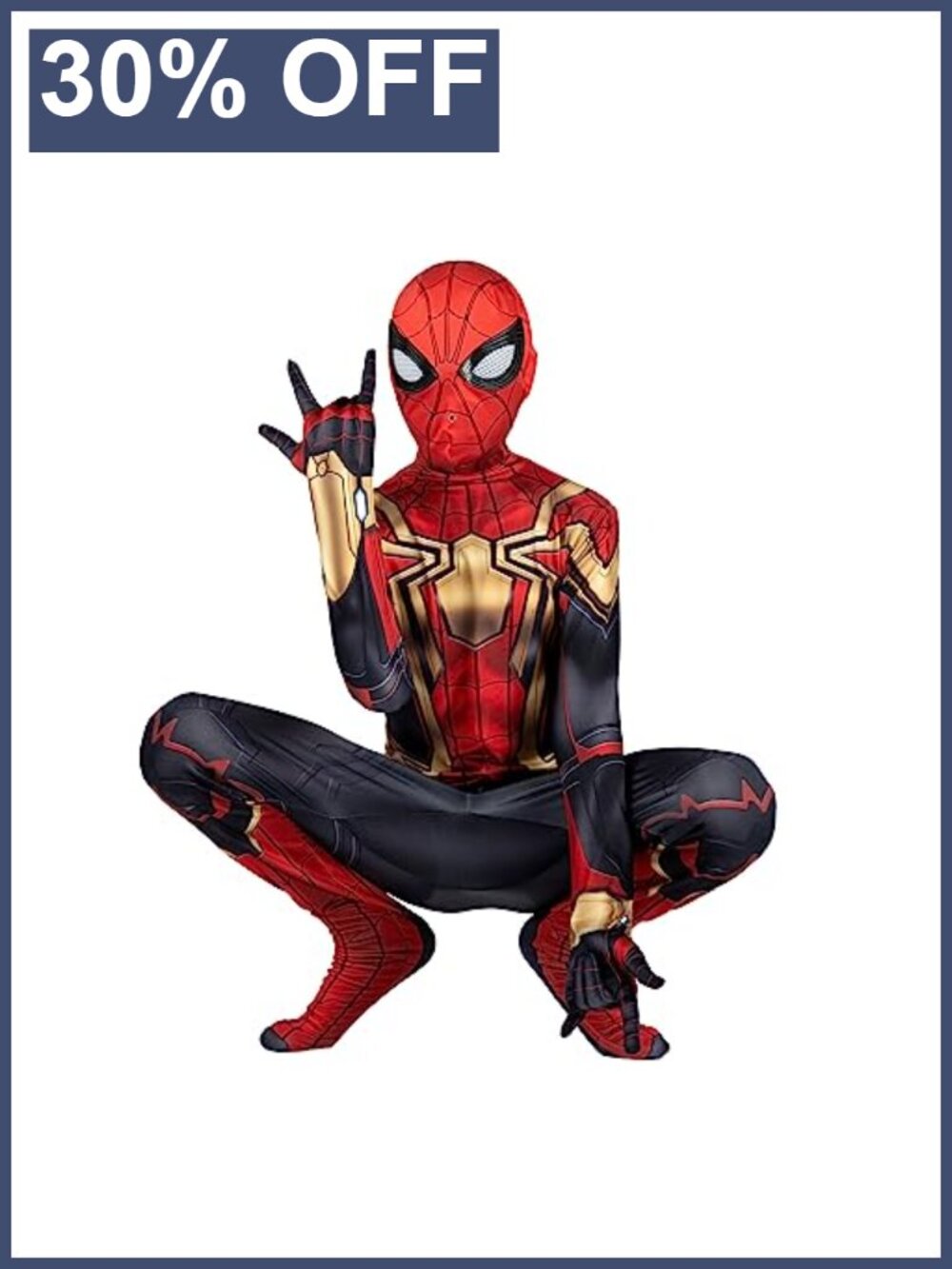 Youth Deluxe Zentai Spider-Man Costume Stretch Spandex Jumpsuit
